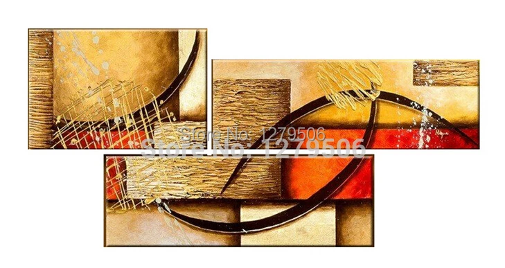 

Handmade Abstract Square Art Oil Painting On Canvas For Living Room Decor Hang Group Of Paintings