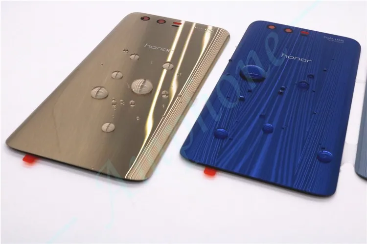 3D закаленное стекло задняя крышка для huawei Honor 9 запасные части задняя крышка батарейного отсека Корпус+ камера вспышка объектив
