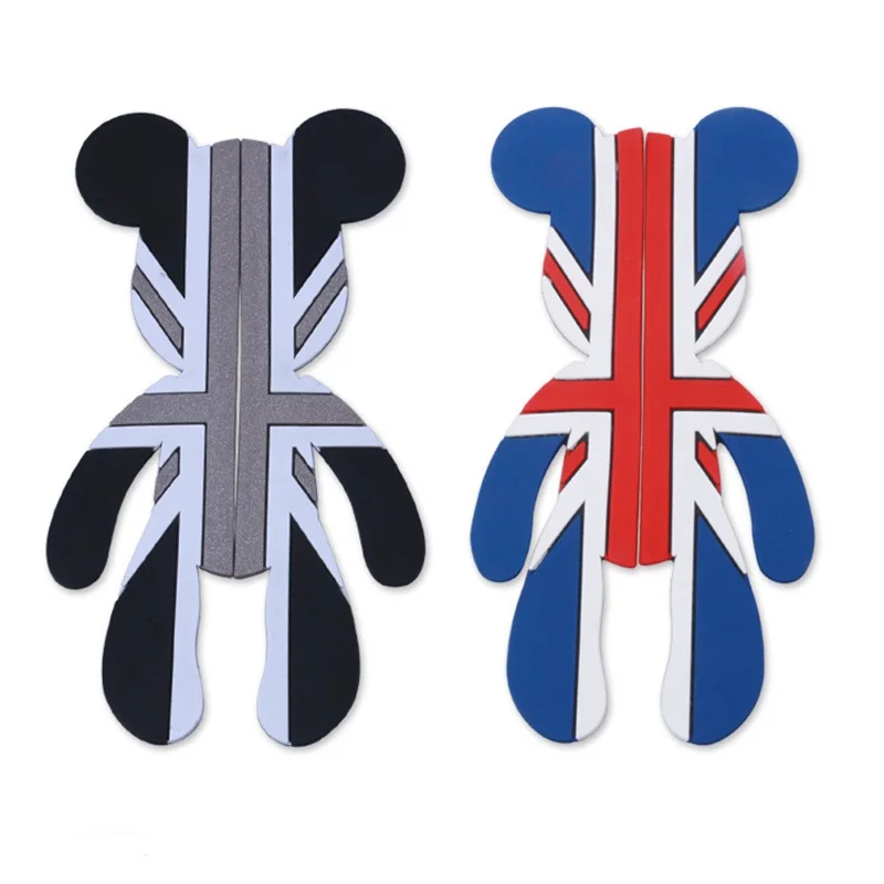 Симпатичная 3D наклейка с медведем защитная кромка двери автомобиля для VW bmw honda MINI