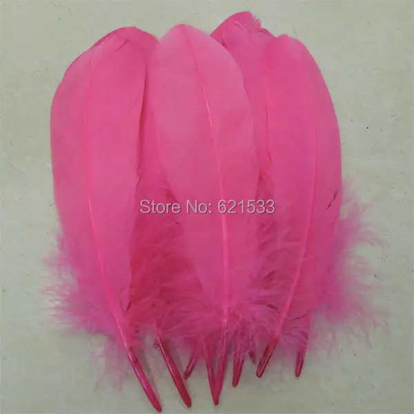 

200PCS/LOT!15-20cm Peach Goose Satinettes feathers,Loose Goose Feathers,perfect for masks,mailings,craft projects