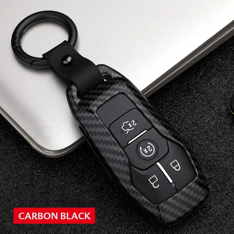 Чехол для ключей из углеродного волокна для Ford Fusion Mondeo F-150 Explorer Edge Fob Shell