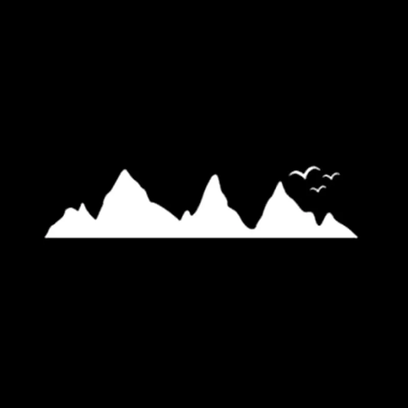 QYPF 16.7cm*4.8cm Mountains Can Surround Birds Delicate Vinyl Vivid Car Sticker Window Decal C18-0336 | Автомобили и мотоциклы