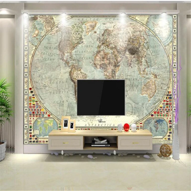 Фотообои beibehang 3d Настенные обои украшение для дома фон ТВ дивана карты настенная