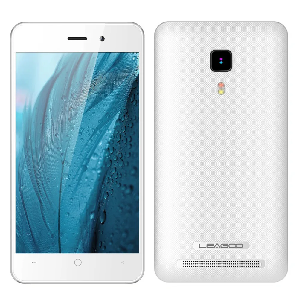 Оригинал Leagoo Z1 4.0 дюймов MT6580M Quad Core 1.3 ГГц 3 Г Мобильный телефон 800*480 Android 5.1 512 МБ RAM 4