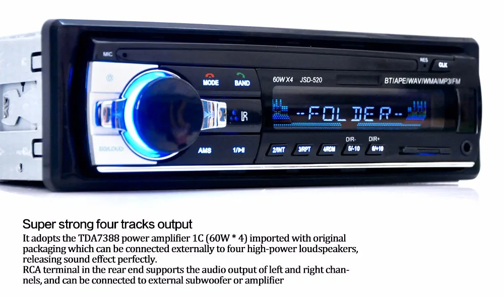 12 В Bluetooth автомобильный Радио плеер стерео аудио mp3 плееры In-dash 1 Din FM радио музыкальный приемник Aux вход USB с пультом дистанционного управления