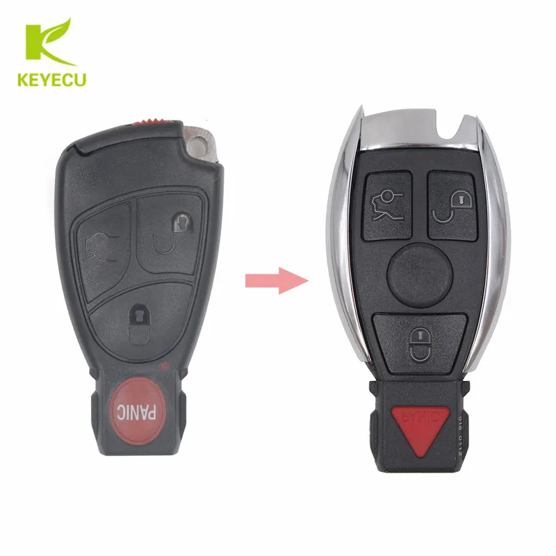 Запасная деталь KEYECU 3 + 1 Кнопка 315 МГц с чипом для Mercedes Benz W169 W211 W212 IYZ3312|button