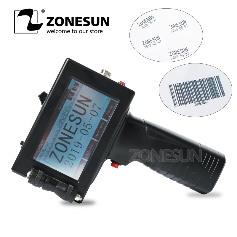 Ручной Светильник ZONESUN для струйного принтера светодиодный дисплей с