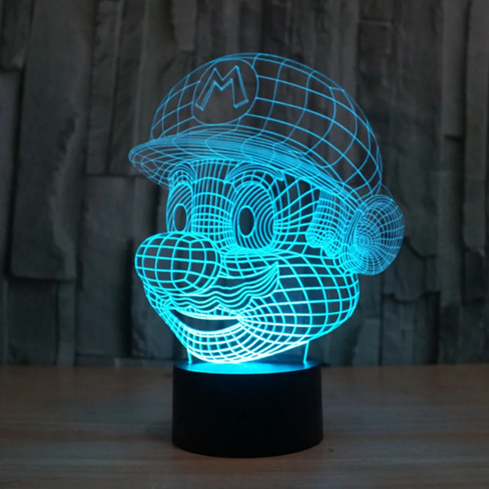 TAMPROAD 3D LED ночник цветная градиентная атмосферная лампа Новинка освещение
