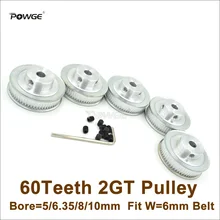 Приводной шкив ГРМ POWGE 5 шт. 60 зубьев 2 ГТ отверстие 5/6 35/8/10 мм