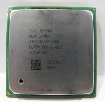 Процессор Intel Pentium P4 3,0, 4, 3 ГГц, разъем 478, p4 3,0, 1M, 800, SL7PM, спецификации EO P4 3.0E, работает на складе