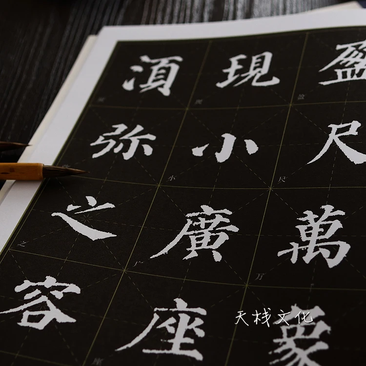 

Copybook Chinese Calligraphy Book For Mo Bi Zi,Yan Zhen Qing Duo Bao Ta Bei, 84pages 37*26cm