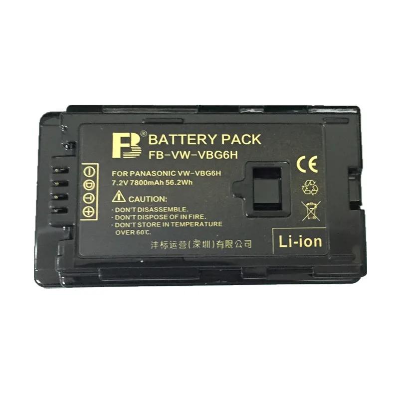 VW-VBG6 литиевые батареи VW VBG6 VWVBG6 для цифровой камеры Panasonic AG-HMC154ER HMC154GK AG-HMC154P |