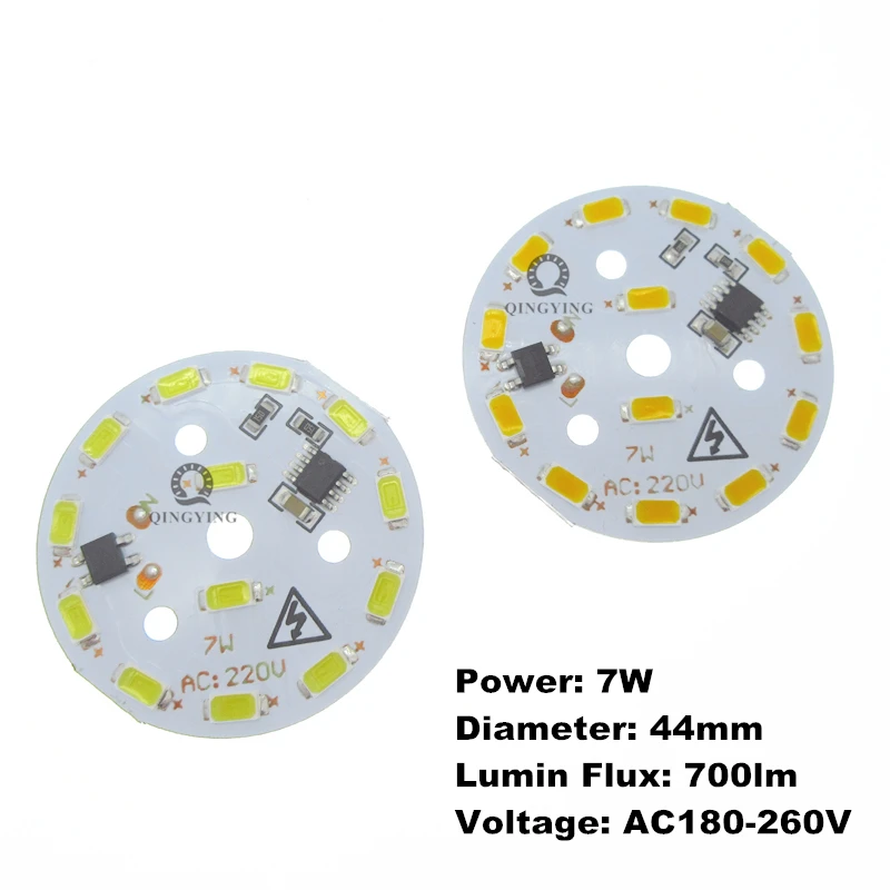10 шт. светодиодная алюминиевая пластина SMD 220 5730 В переменного тока 7 Вт|led|led aluminum