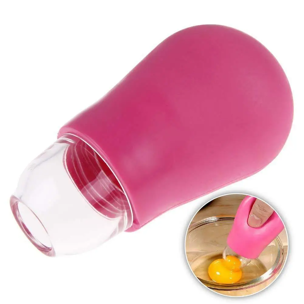 DIY кухонное приспособление из силикона яичный желток Белый всасывающий