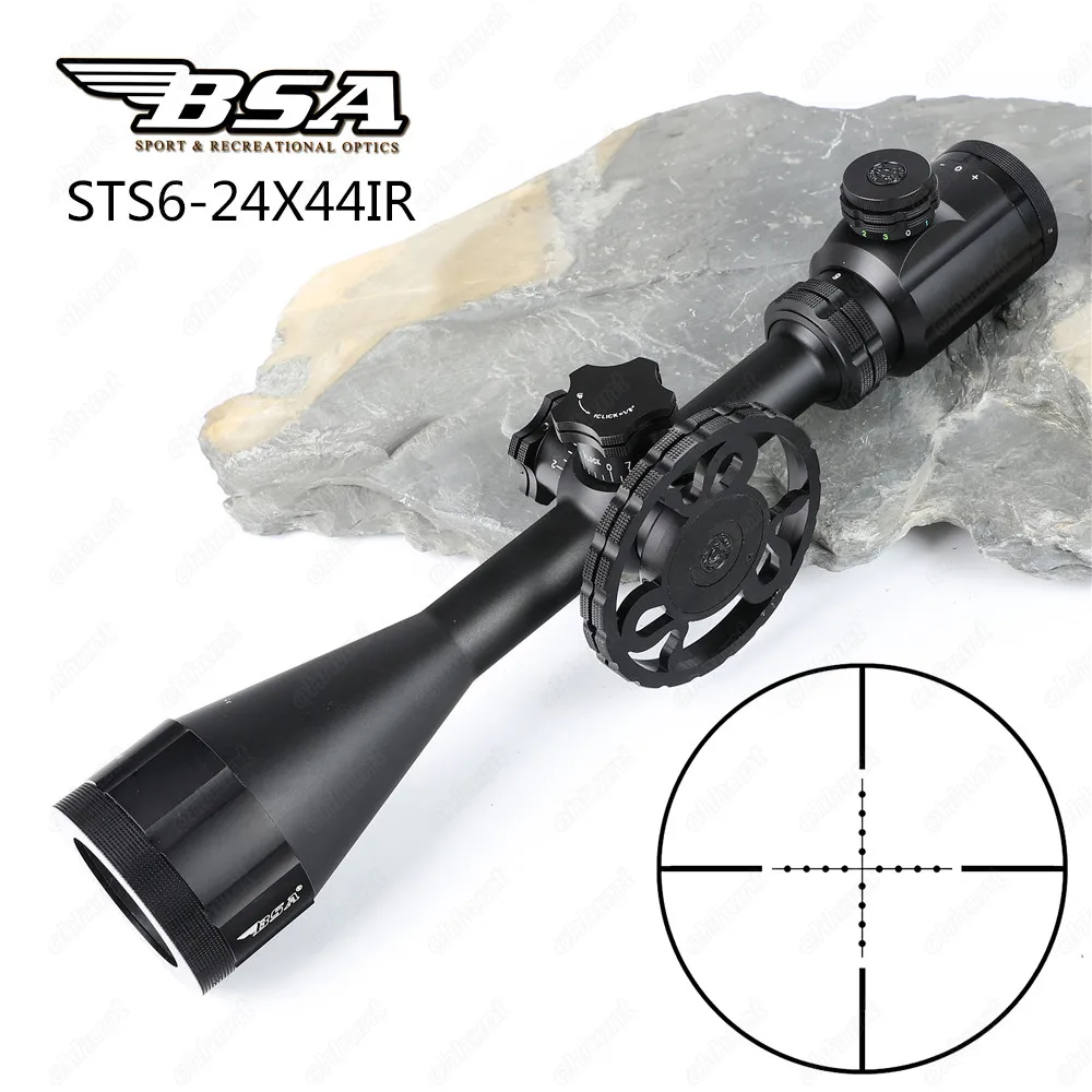 BSA Stealth Тактический СТС 6 24X44 IR охотничий винтовочный оптический прицел с боковым