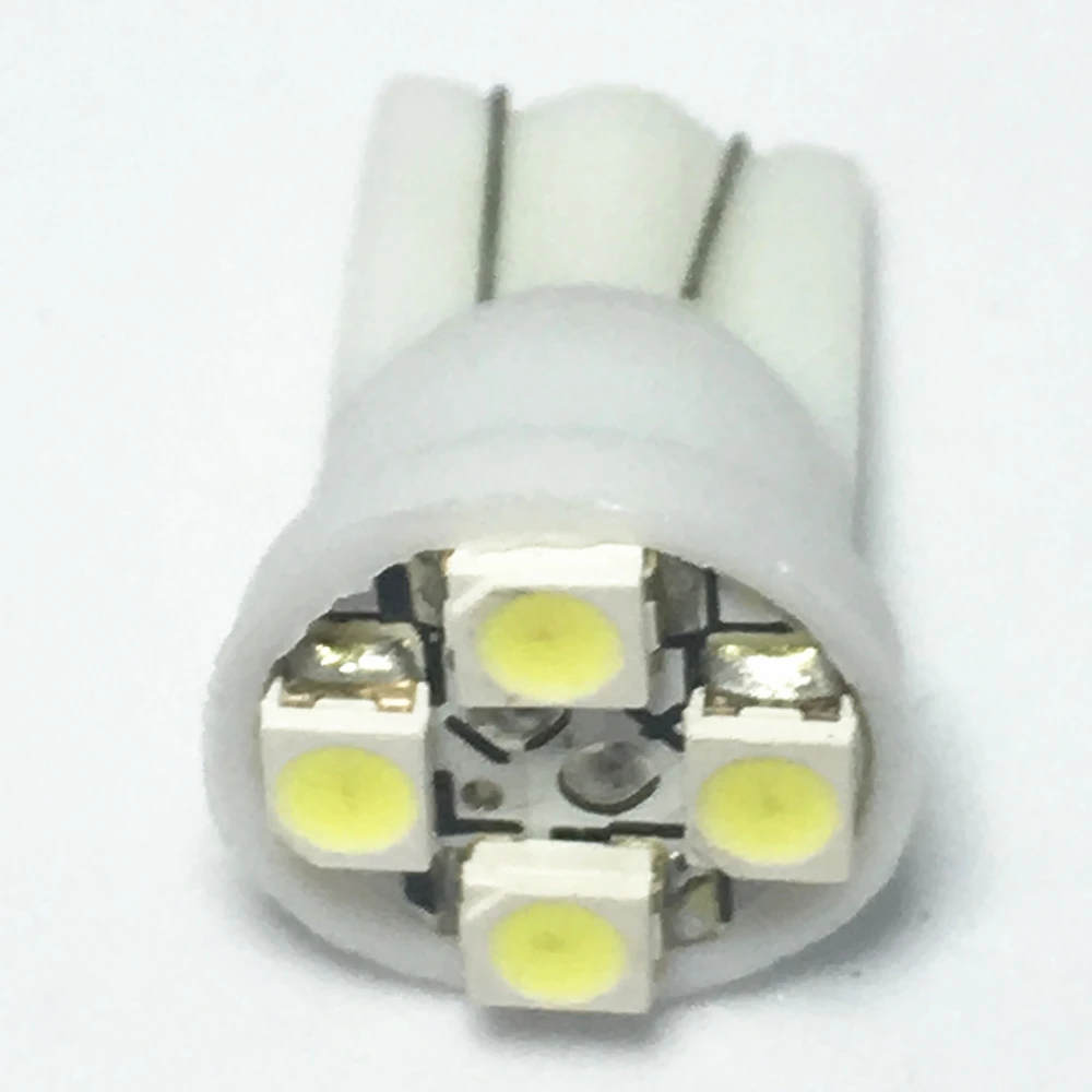 Светодиодсветодиодный лампа T10 194 W5W 4 светодиодный 3020 smd белая для чтения лампы