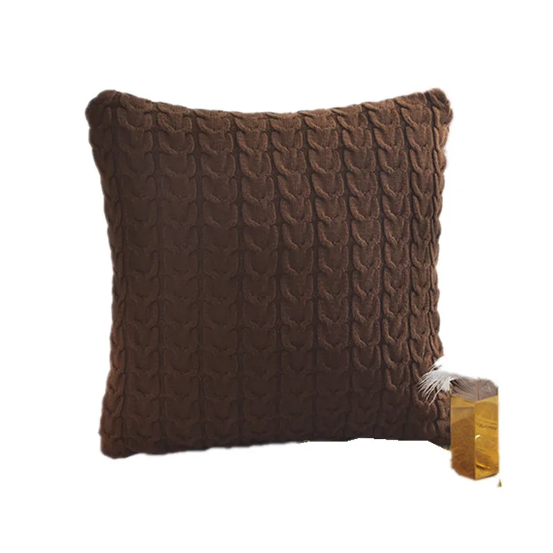 Современные декоративные подушки чехол наволочка Вязаные чехлы для подушек