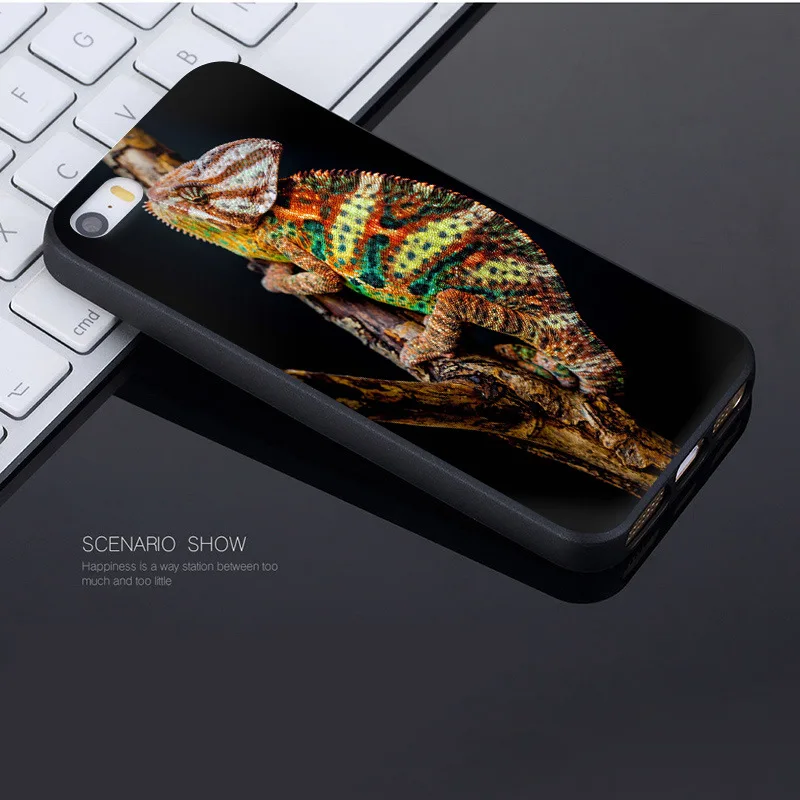 Чехол Yinuoda для iphone 7 6 X чехол с рисунком животного Игуана хамелеон ящерица