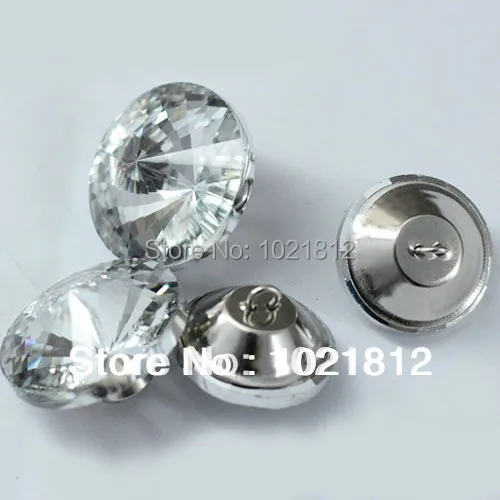 

20pcs Crystal Shiny Sparkling Sofa Buttons Headboard Buttons Wall Decor Sofa Decor Satellite Pattern Buttons Transparent 20mm