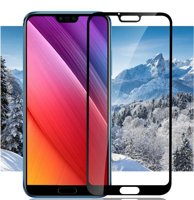 huawei honor 10 glass full cover Mofi original 5.8 inch honor10 8X screen protector film thin anti knock | Мобильные телефоны и