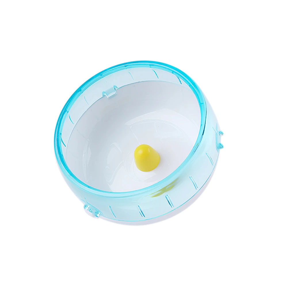 blue 14cm Диск для бега для домашних животных, бесшумная вращающаяся Беговая игрушка, спортивное колесо для домашних животных, аксессуары для клетки - Цвет: blue 14cm