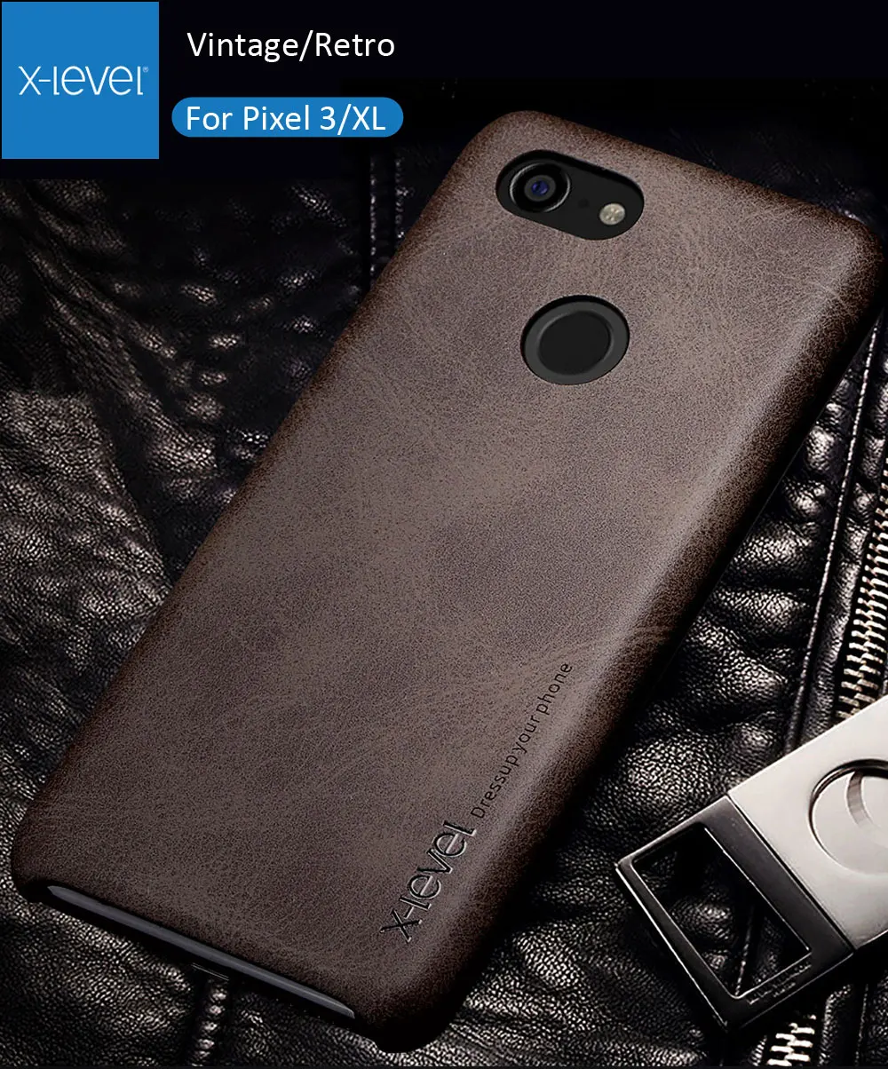 X Level Винтажный чехол для Google Pixel 3a XL Ретро Матовый кожаный защитный