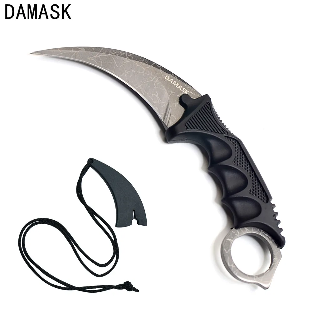 Дамаск csgo Counter Strike Karambit Ножи Кемпинг Охота лес exproring Портативный открытый Survial
