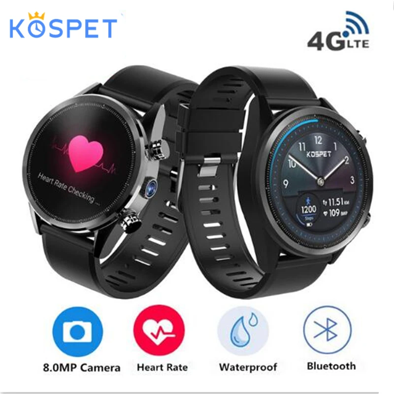 Kospet Hope Android 7,1 1,3" для HUAWEI WATCH GT Smartwatch 3 ГБ+ 32 Гб Quad 4G AMOLED wifi gps Sim IP67 водонепроницаемые Смарт-часы