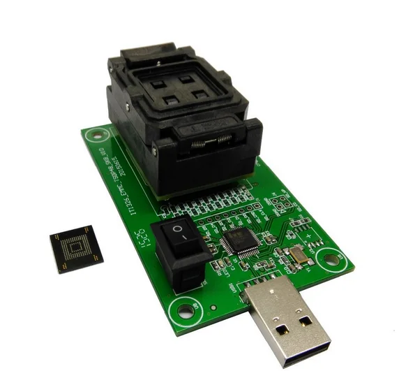 EMMC разъем с USB размером 11 5x13 _ 0 5 мм eMMC nand для тестирования на вспышку BGA 169 и 153