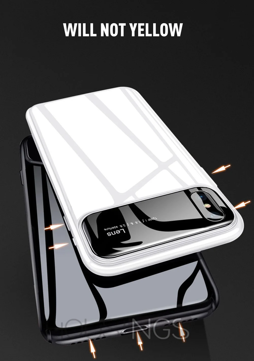 Противоударное Зеркало чехол для телефона для iPhone 7 8 Plus XR закаленное стекло Матовый ПК для iPhone X XS Max 6 6 Роскошные линзы фортепиано Capinhas