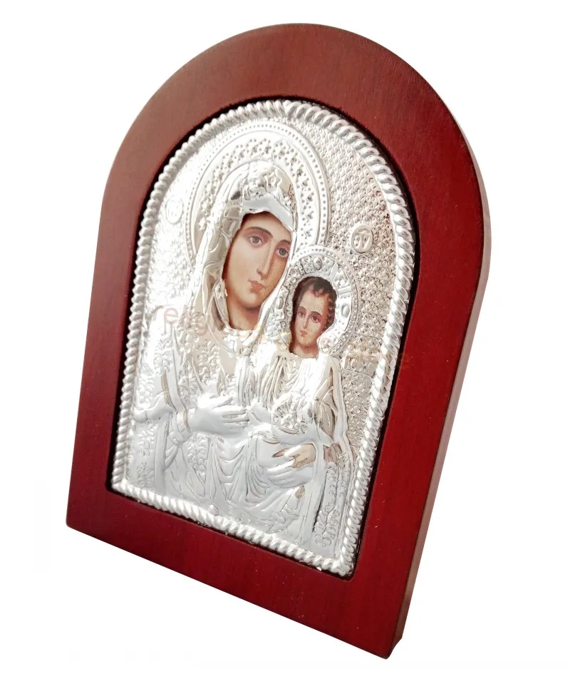 Русская икона греческие православные фотографии Дева Мария ислама серебряная