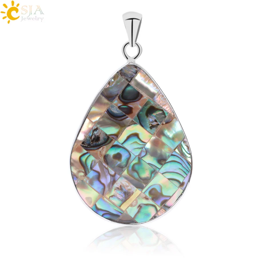 Женское Ожерелье в виде капли воды 53x31x5 мм|abalone shell pendant|shell pendantdrop pendant |