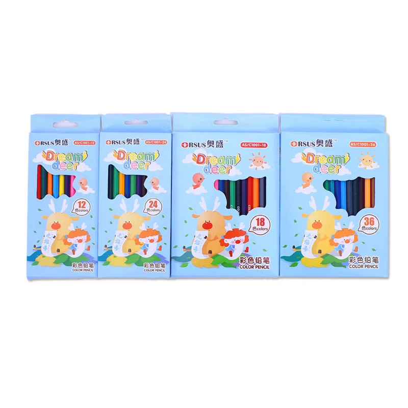 Школьные Профессиональные цветные карандаши для рисования в бутылках 24 цвета 36