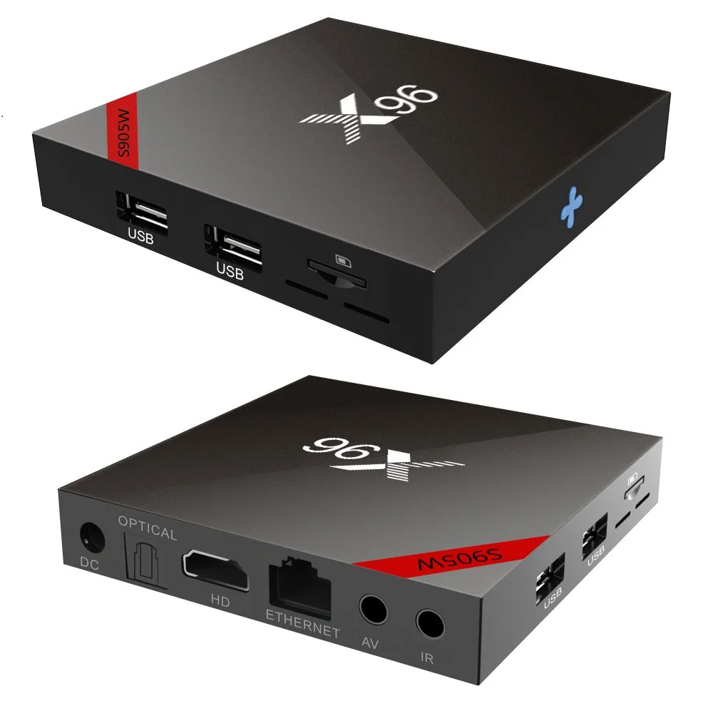 X96 X96W Smart Mini ТВ коробка Android 7 1 1G/8G 2G/16G Amlogic S905W Поддержка 2 4 ГГц Wi Fi H.265 K Media Player