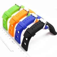 silicone strap mens outdoor sports waterproof strap pin buckle 20mm watch accessories rubber strap women watch band
