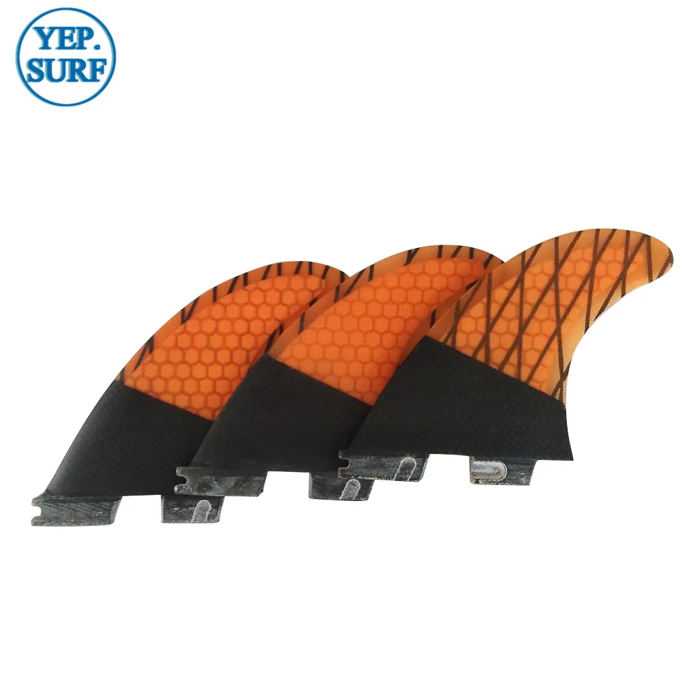 Surf FCSII fins Tri fin set G3/G5/G7/K2.1 Fibreglass Honeycomb Carbon free shipping