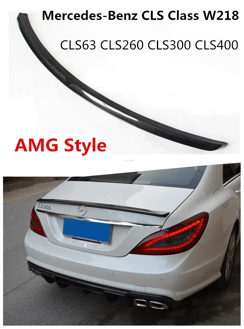 

Carbon Fiber Spoiler For Mercedes-Benz CLS Class W218 CLS63 CLS260 CLS300 CLS400 2013-2019 Rear Wing Spoilers High Quality Auto Accessories