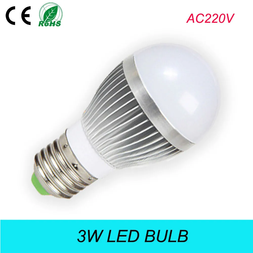 Постоянный источник питания внутри E27 E26 AC220V 3500K теплый белый 3W светодиодные