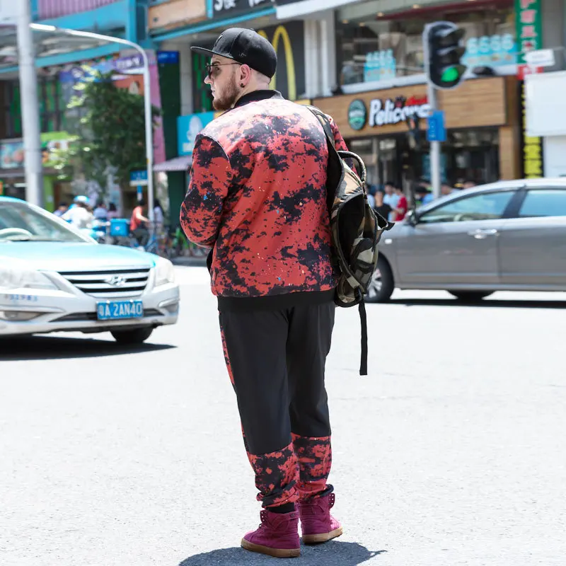 Спортивный костюм с капюшоном мужской комплект XL-6XL зима плюс бархат из 3