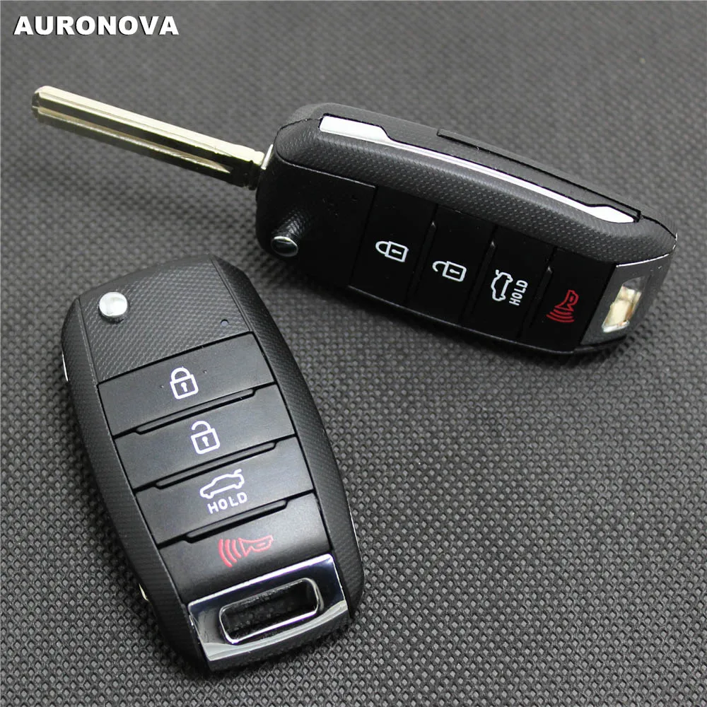Чехол для ключей AURONOVA складной Kia Sportage Sorento Soul Carens Optima 4 кнопки чехол