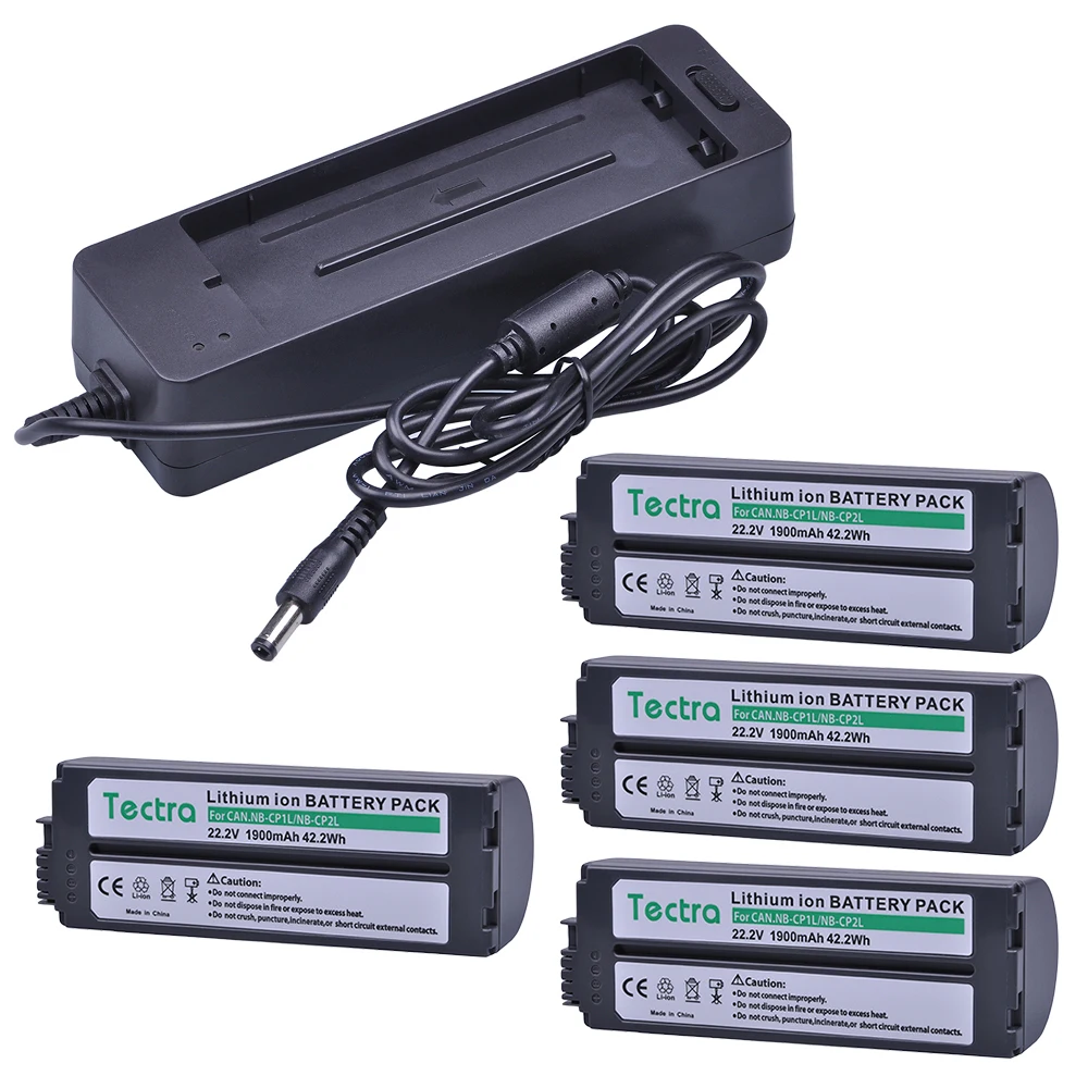 4 аккумулятора + зарядное устройство для Canon NB CP2LH CP2L CP1L NBCP2L CG CP200 и фотопринтеров
