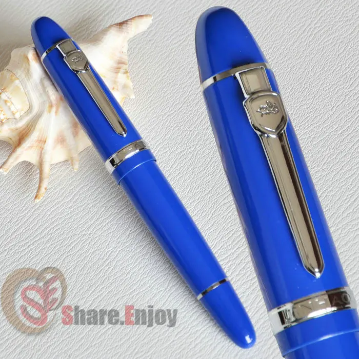 Шариковая ручка JINHAO 159 синий и серебристый толстый|roller ball pen|ball penjinhao |