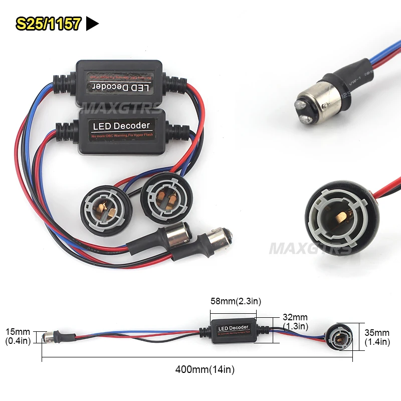 2X 1156 Ba15s 1157 T10 7443 7440 Canbus поворотный сигнал проводка без ошибок резисторы со