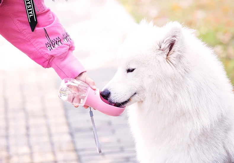 Pet Dog Fedding бутылка 350 мл пищевой пластик для путешествий на открытом воздухе