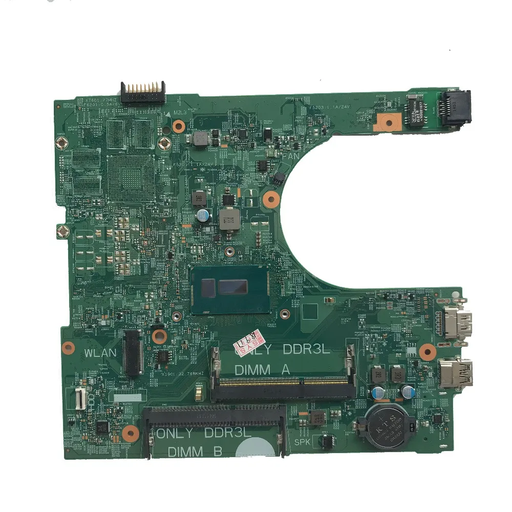 SZWXZY отлично подходит для DELL Inspiron 3458 3558 Материнская плата ноутбука с I3 5005U DDR3L CN 086P58