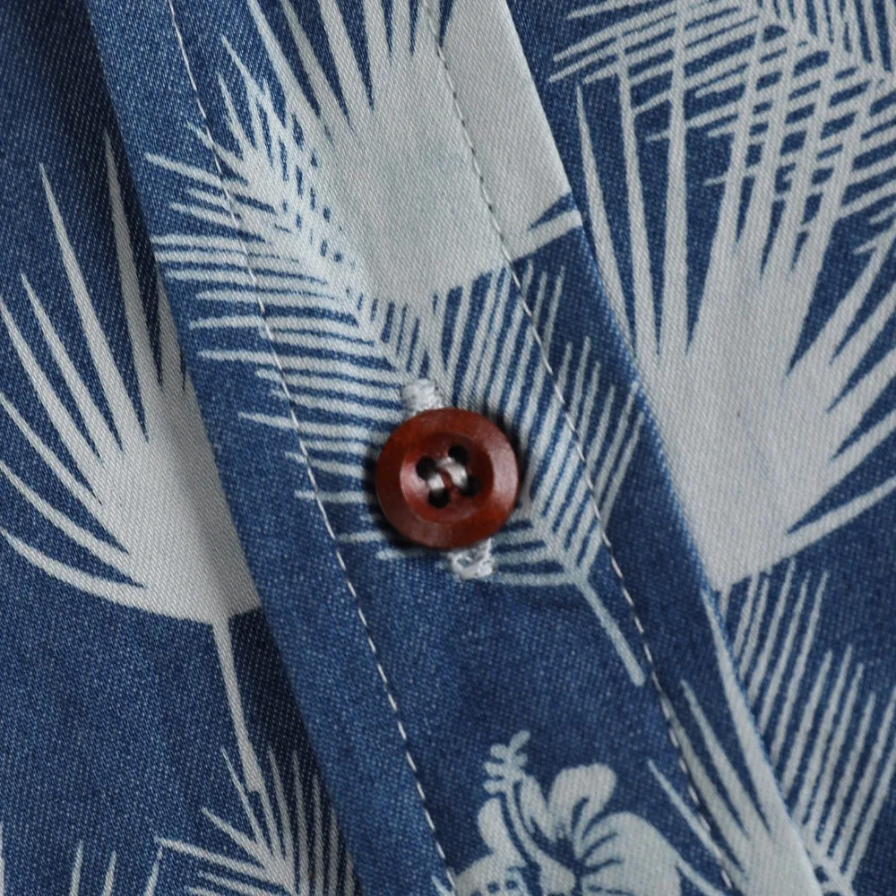 Джинсовая рубашка C811 мужская с длинным рукавом дизайнерская Тонкая блузка из