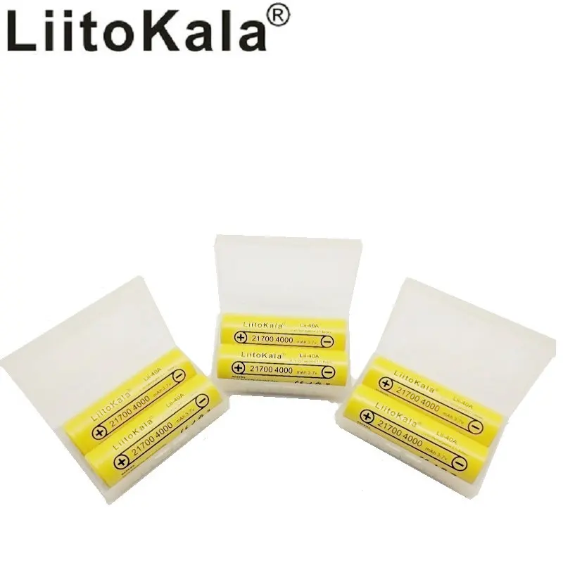 2-14 шт LiitoKala Lii-40A 40A Originals 21700 4000 mah аккумуляторная батарея и сигарета обслуживание Капо