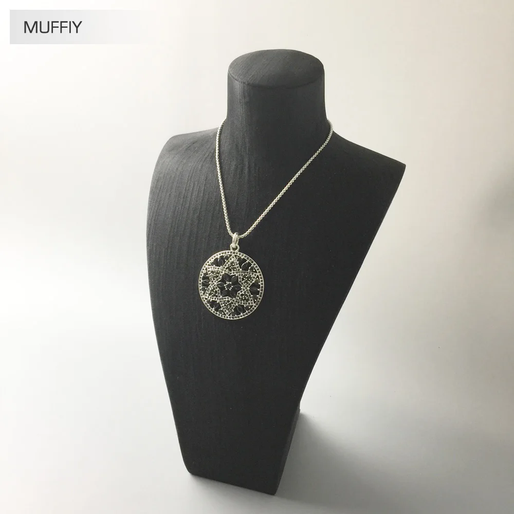 Подвеска с черным орнаментом модные хорошие ювелирные украшения для женщин в