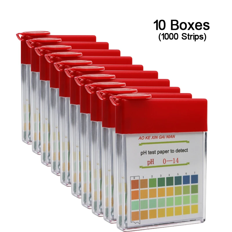 10 Boxes PH0-14 Medical Litmus Test Paper Body PH Test Strips Alkaline Acid Water Saliva Urine Universal Special Indicator Paper