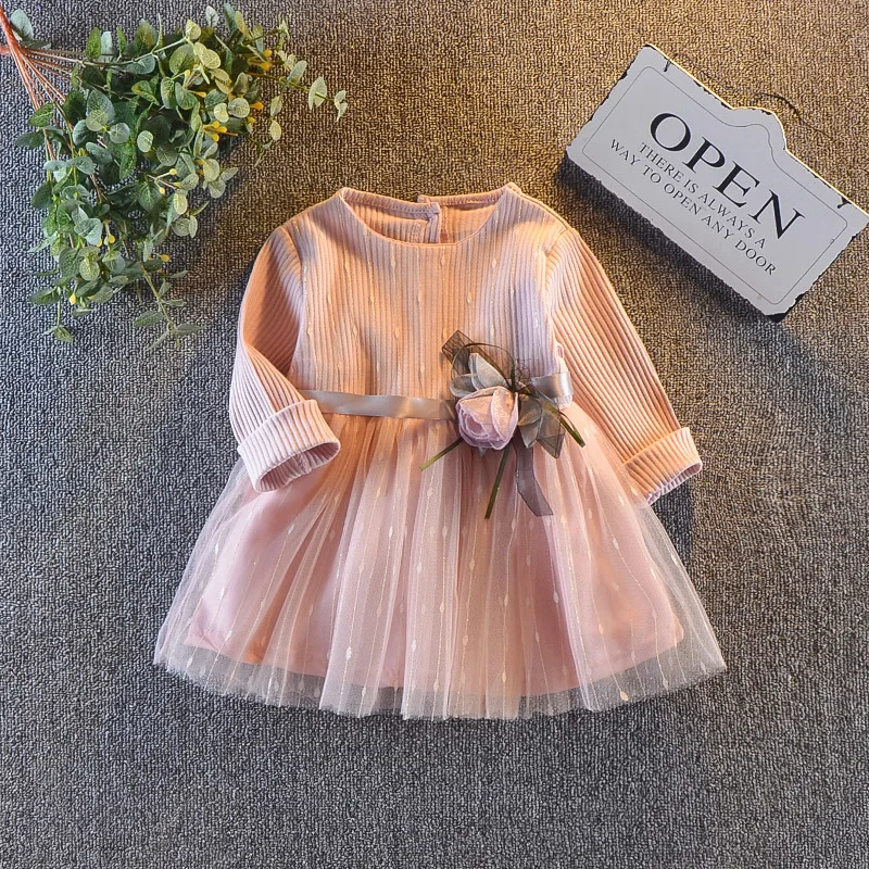 BibiCola/весенне осеннее свадебное платье для маленьких девочек хлопковые кружевные